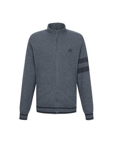 Stripe Zip-up Cardigan_D/Grey (Men)