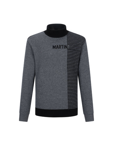 Reversal Half Turtle Sweater_Charcoal (Men)