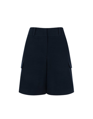 Basic Bermuda Pants_Navy