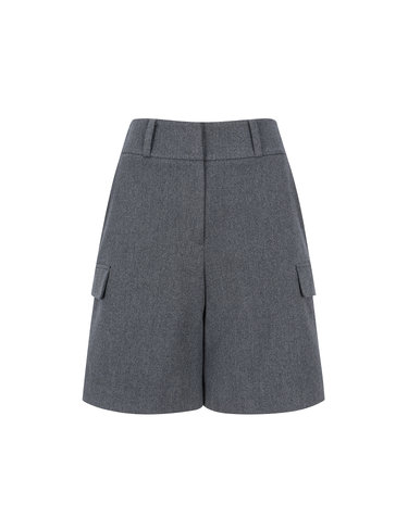 Basic Bermuda Pants_Charcoal