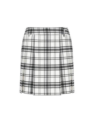 Check Pleats Culotte_Black