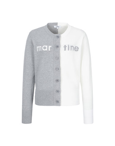 Half&Half Cardigan_M/Grey