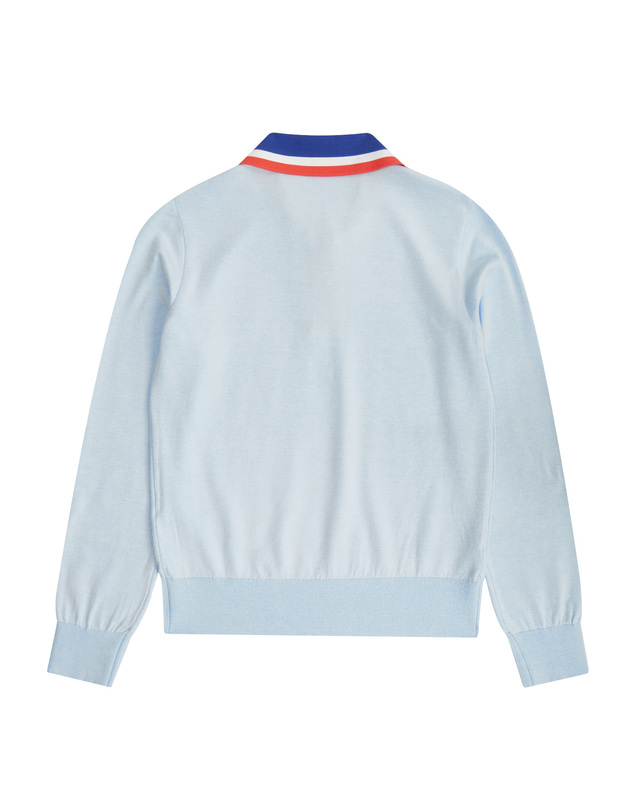 마틴골프 Collar point Sweater_S/Blue 블루 착용컷
