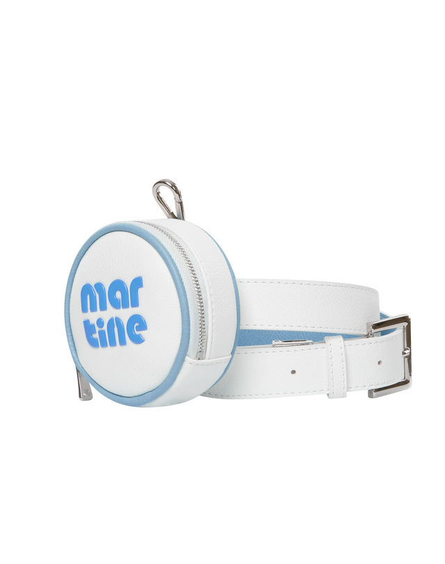 마틴골프 Ball Pouch Belt_White 흰색 착용컷
