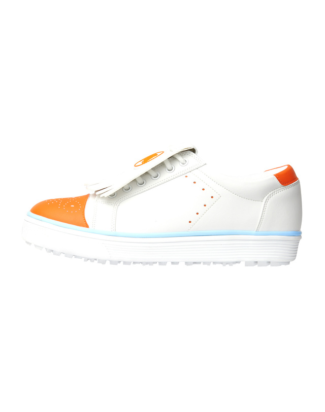 마틴골프 Classic Tassel Sneakers_Orange 오렌지 착용컷