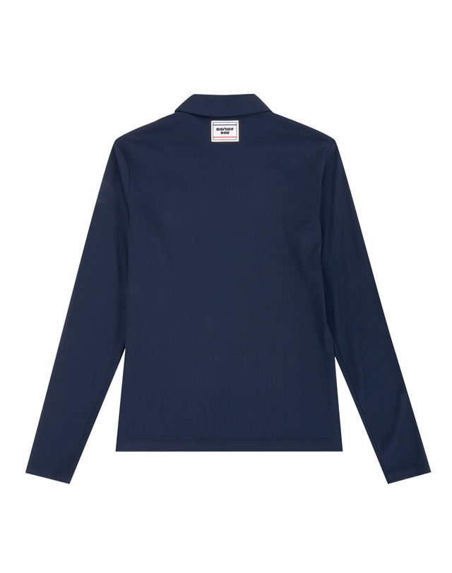 마틴골프 Collar Point Shirts_Navy 네이비 착용컷
