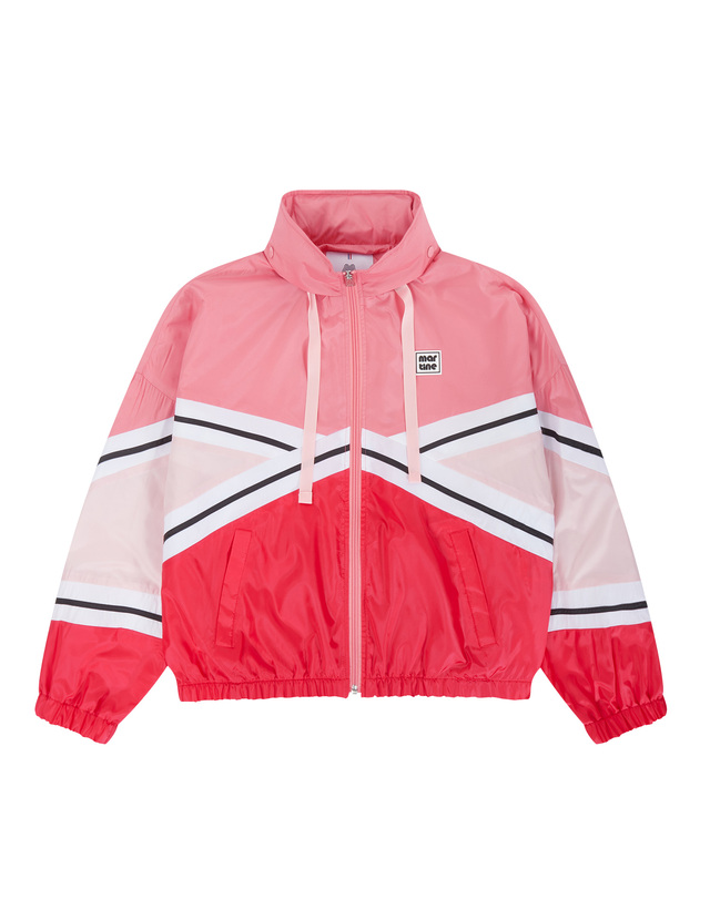 마틴골프 Color Block Hoody Jacket_Red 레드 착용컷