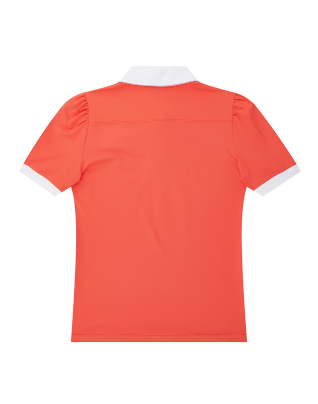 마틴골프 Classy Zip-up Shirts_Orange 오렌지 착용컷