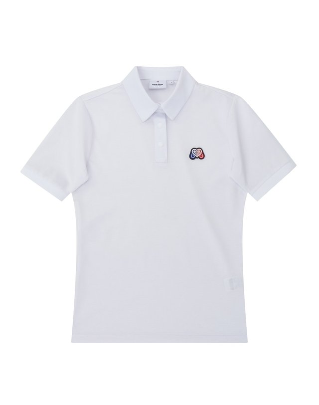 마틴골프 Basic Polo Pique Shirts_White 흰색 착용컷