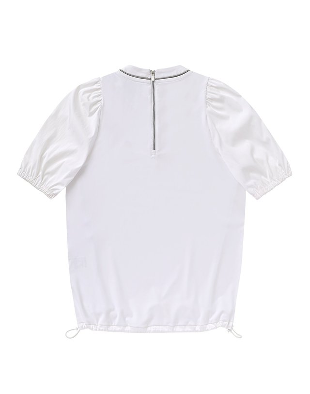 마틴골프 Stretch Puff Sleeve Shirts_White 흰색 착용컷