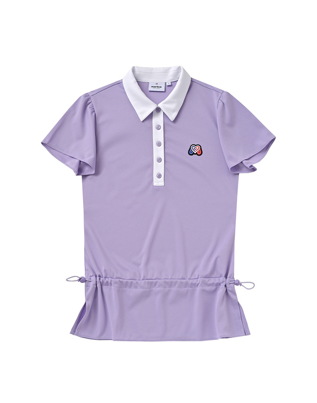 마틴골프 Frill Polo Shirts_L/Purple 퍼플 착용컷
