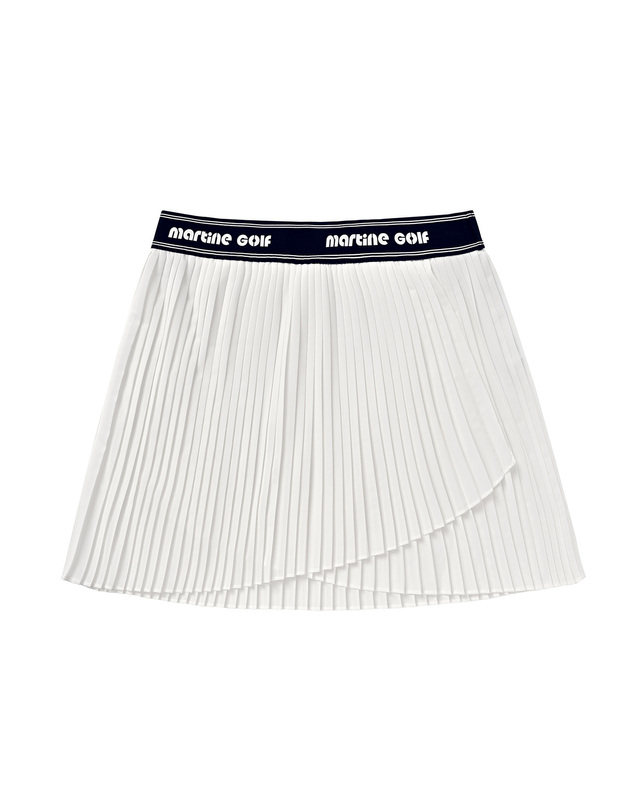 마틴골프 Banding Pleats Culottes_White 흰색 착용컷