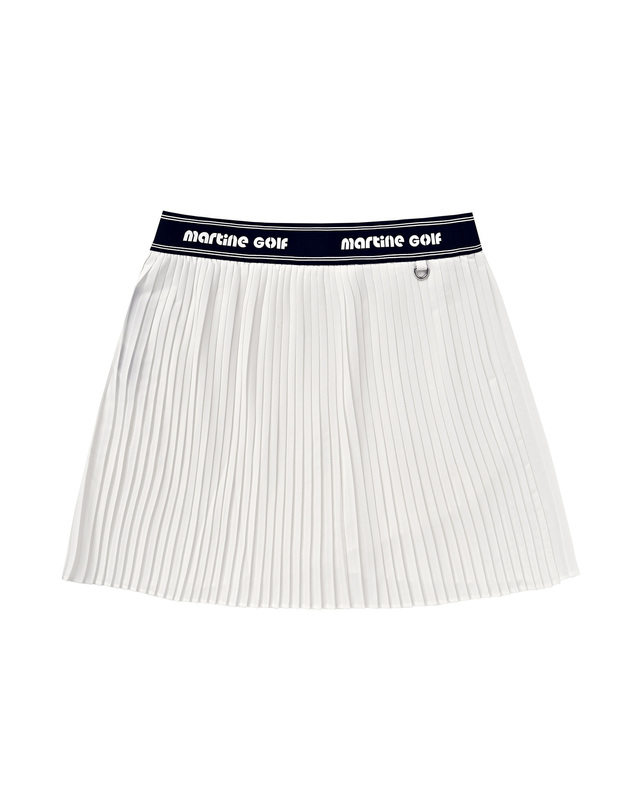 마틴골프 Banding Pleats Culottes_White 흰색 착용컷