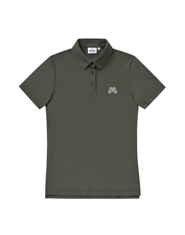 마틴골프 Ice Cotton Polo Shirts_Khaki 그린 착용컷