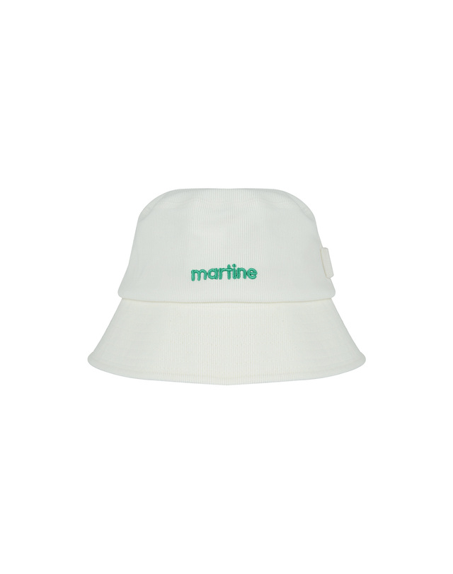 마틴골프 Corduroy Bucket Hat_O/White 흰색 착용컷