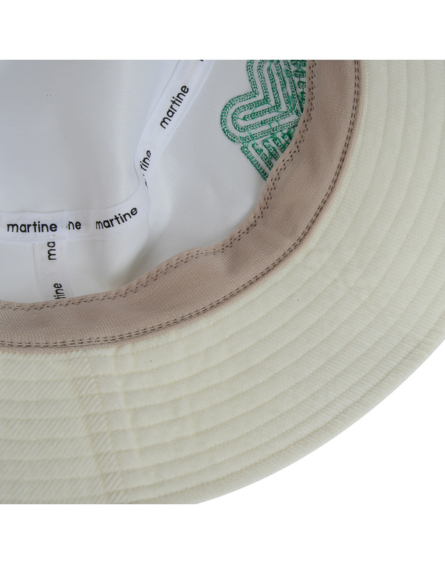 마틴골프 Corduroy Bucket Hat_O/White 흰색 착용컷