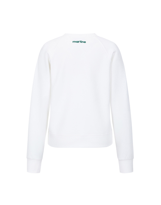 마틴골프 Raglan Sweat Shirts_O/White 흰색 착용컷