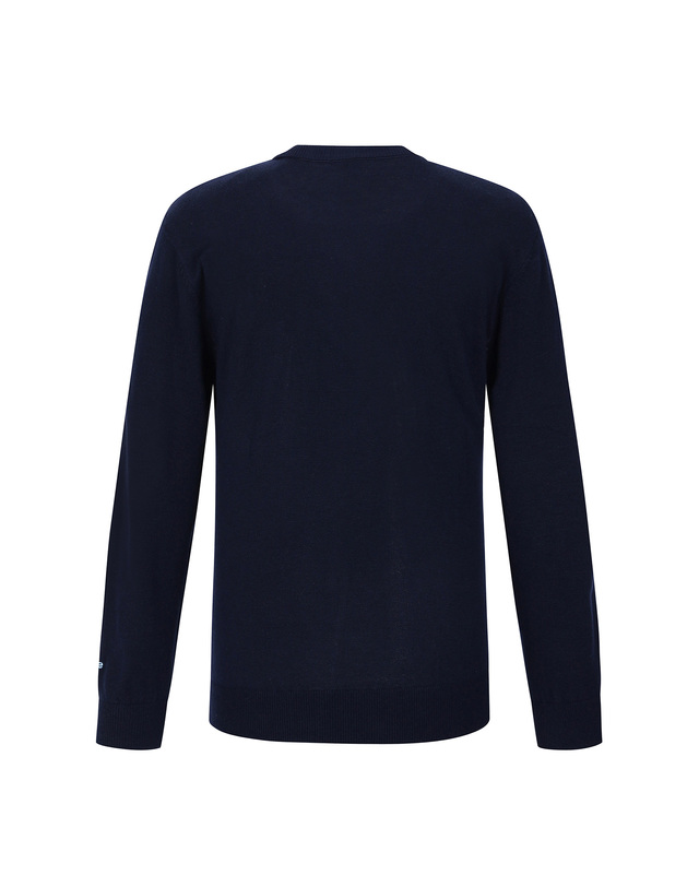 마틴골프 Basic Round Knit Sweater_Navy (Men) 네이비 착용컷