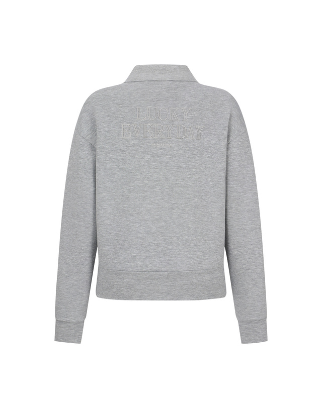 마틴골프 Collar Sweat Shirts_M/Grey 그레이 착용컷