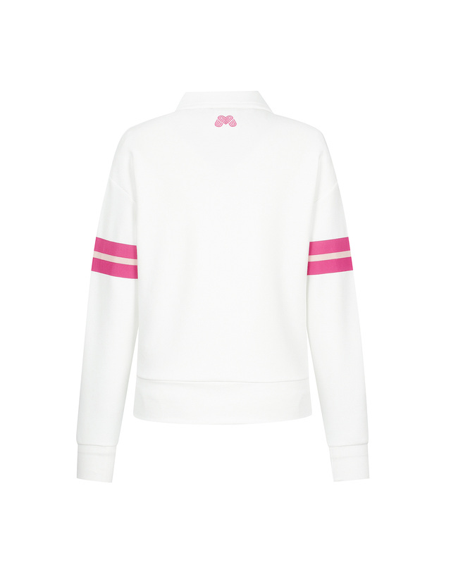 마틴골프 Half Zip-up Collar Shirts_O/White 흰색 착용컷