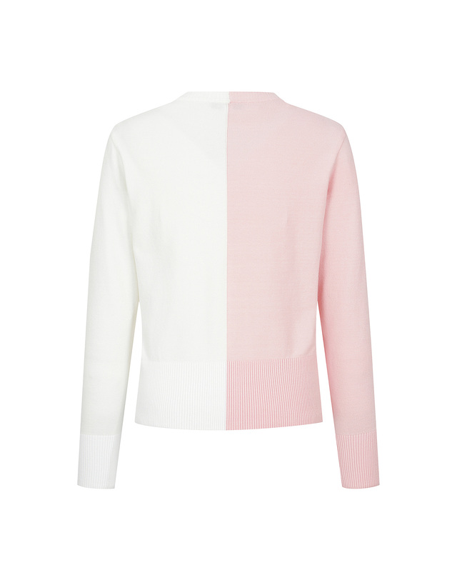 마틴골프 Half&Half Cardigan_L/Pink 핑크 착용컷