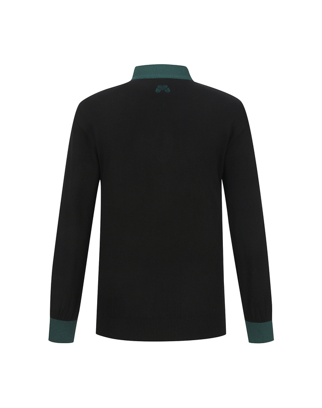 마틴골프 Argyle Half Zip-up Knit_D/Green (Men) 그린 착용컷