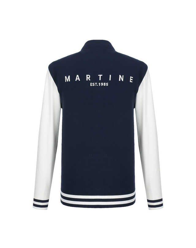 마틴골프 Stadium Zip-up Cardigan _Navy (Men) 네이비 착용컷