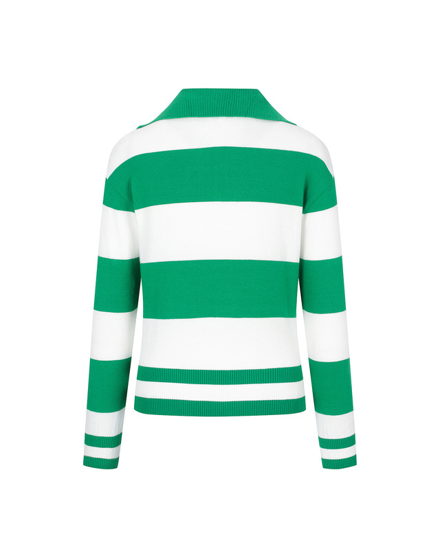 마틴골프 Color Block Half Zip-up Sweater_Green 그린 착용컷