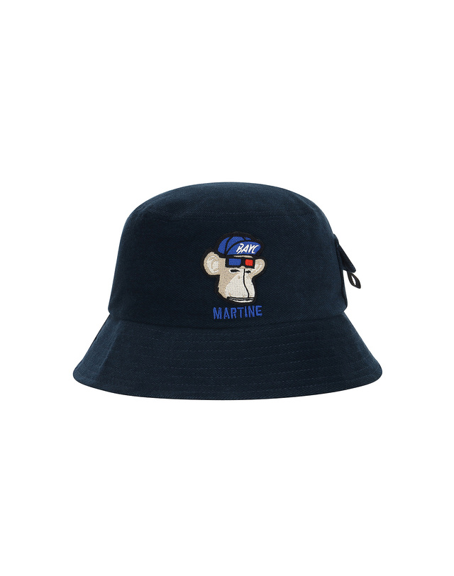 마틴골프 Collaboration Bucket Hat_Navy (Men) 네이비 착용컷