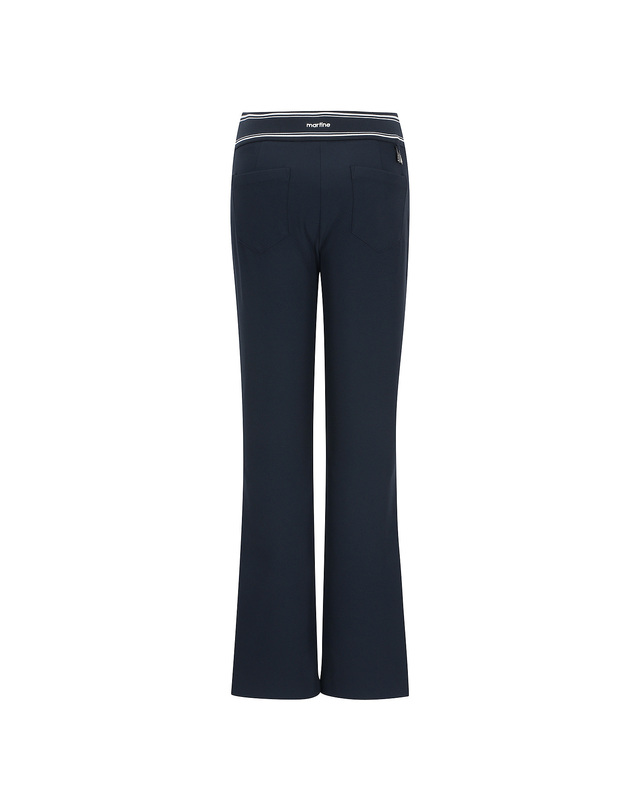마틴골프 Logo Banding Bootcut Pants_Navy 네이비 착용컷