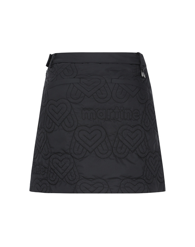 마틴골프 Logo Quilting Culotte_Black 블랙 착용컷