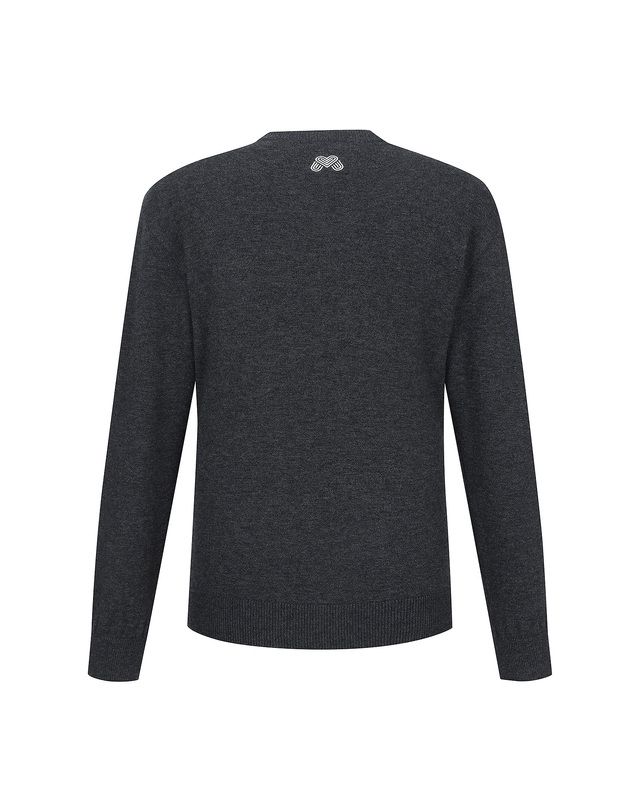 마틴골프 Basic V Neck Knit_D/Grey (Men) 그레이 착용컷
