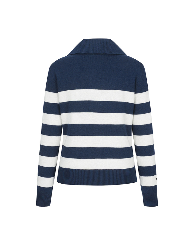 마틴골프 Sailor Collar Stripe Sweater_Navy 네이비 착용컷