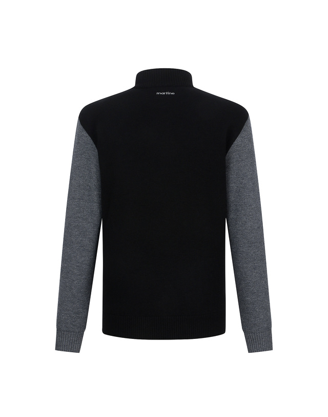마틴골프 Reversal Half Turtle Sweater_Charcoal (Men) 그레이 착용컷