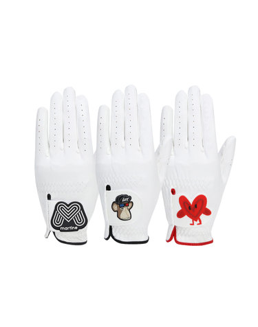 Solid Golf Glove 3P Set_White