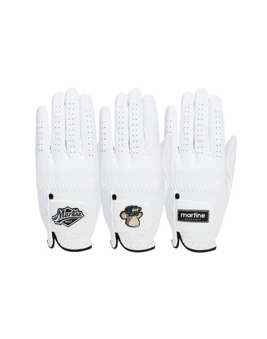 Solid Golf Glove 3P Set_White (Men)