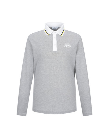 Collar Color Matching Polo Shirts_M/Grey (Men)