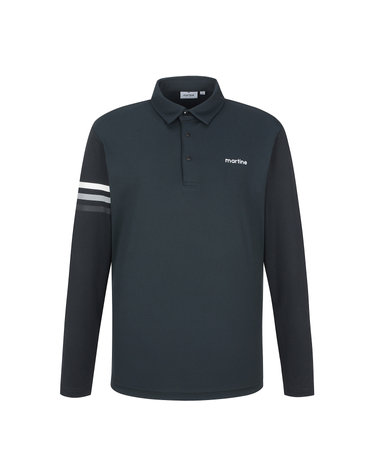 Sleeve Point Polo Shirts_Black (Men)