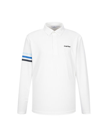 Sleeve Point Polo Shirts_O/White (Men)
