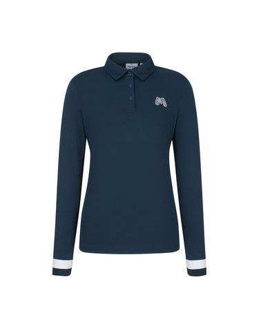 Sleeve Tip Point Polo Shirts_Navy