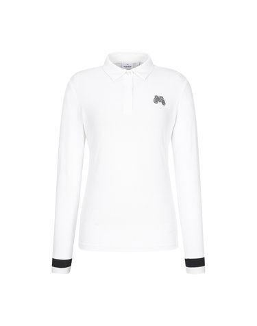 Sleeve Tip Point Polo Shirts_O/White