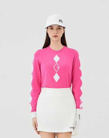 Symbol Round Neck Pullover_Pink