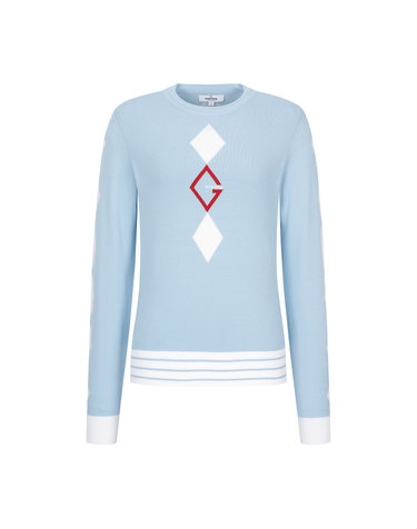 Symbol Round Neck Pullover_S/Blue