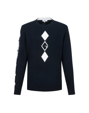 Argyle Intasha Sweater_Navy (Men)