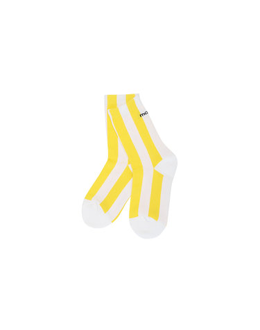 Vertical Stripe Middle Socks_Yellow