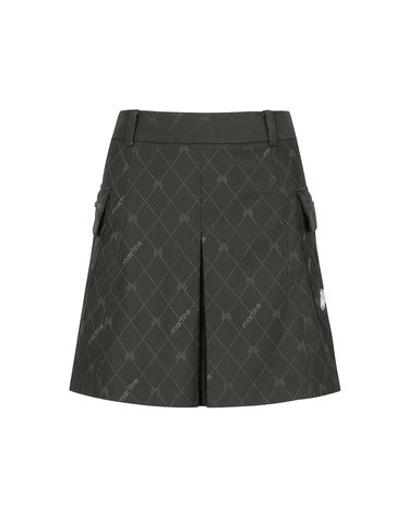 H Line Pattern Culotte_Khaki