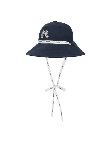 Seersucker Bucket Hat_Navy