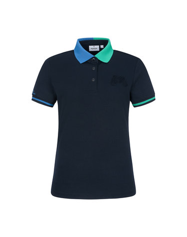 Half&Half Collar Polo Shirts_Navy