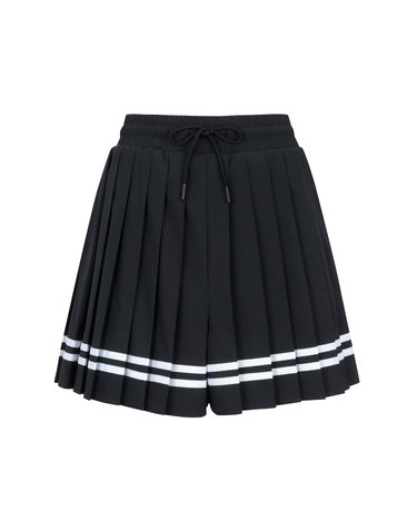 Collaboration String Pleats Culottes_Black