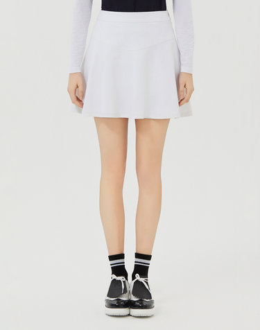E-band Flared Culottes_White